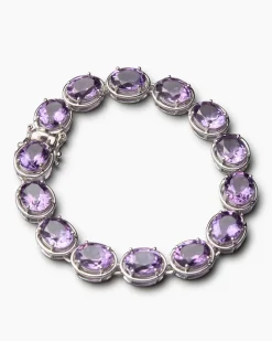 Armband mit Amethyst oder Sky Blue Topas