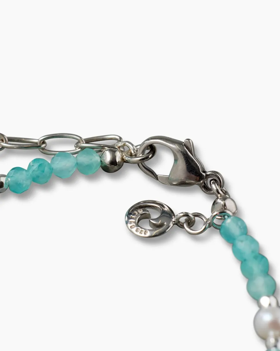 Armband mit Edelsteinen & SWZ-Perlen