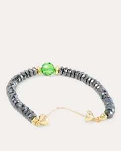 Armband mit Hämatit & Bernstein