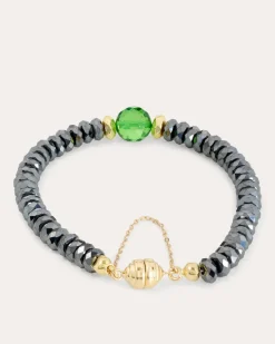 Armband mit Hämatit & Bernstein