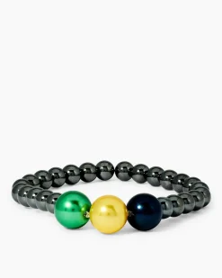 Armband mit Hämatit & MK-Perlen 10 mm