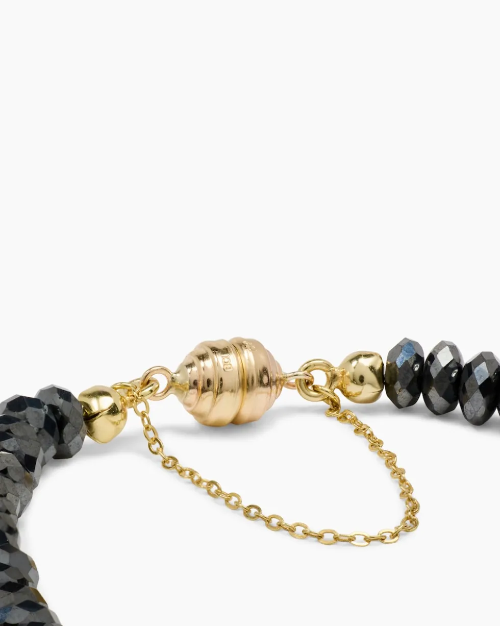 Armband mit Hämatit & Süßwasserzuchtperle