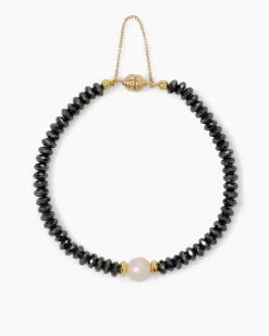Armband mit Hämatit & Süßwasserzuchtperle