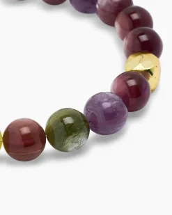 Armband mit Lepidolith und Hämatit