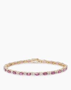 Armband mit Malawi Granat & Brillanten