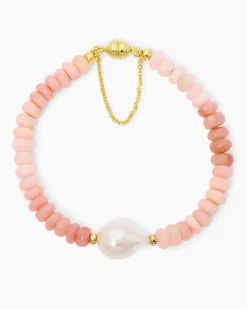 Armband mit Pink Opal und Süßwasserperle