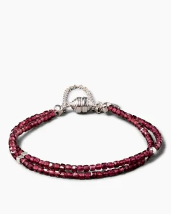 Armband mit Rhodolith & Hämatit