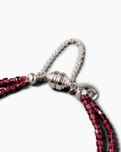 Armband mit Rhodolith & Hämatit