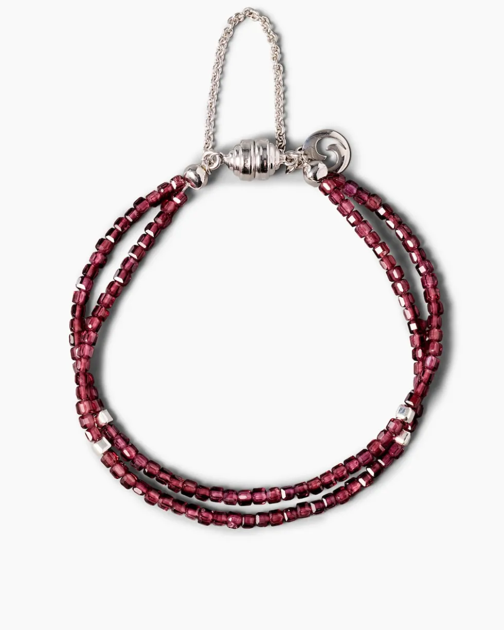 Armband mit Rhodolith & Hämatit