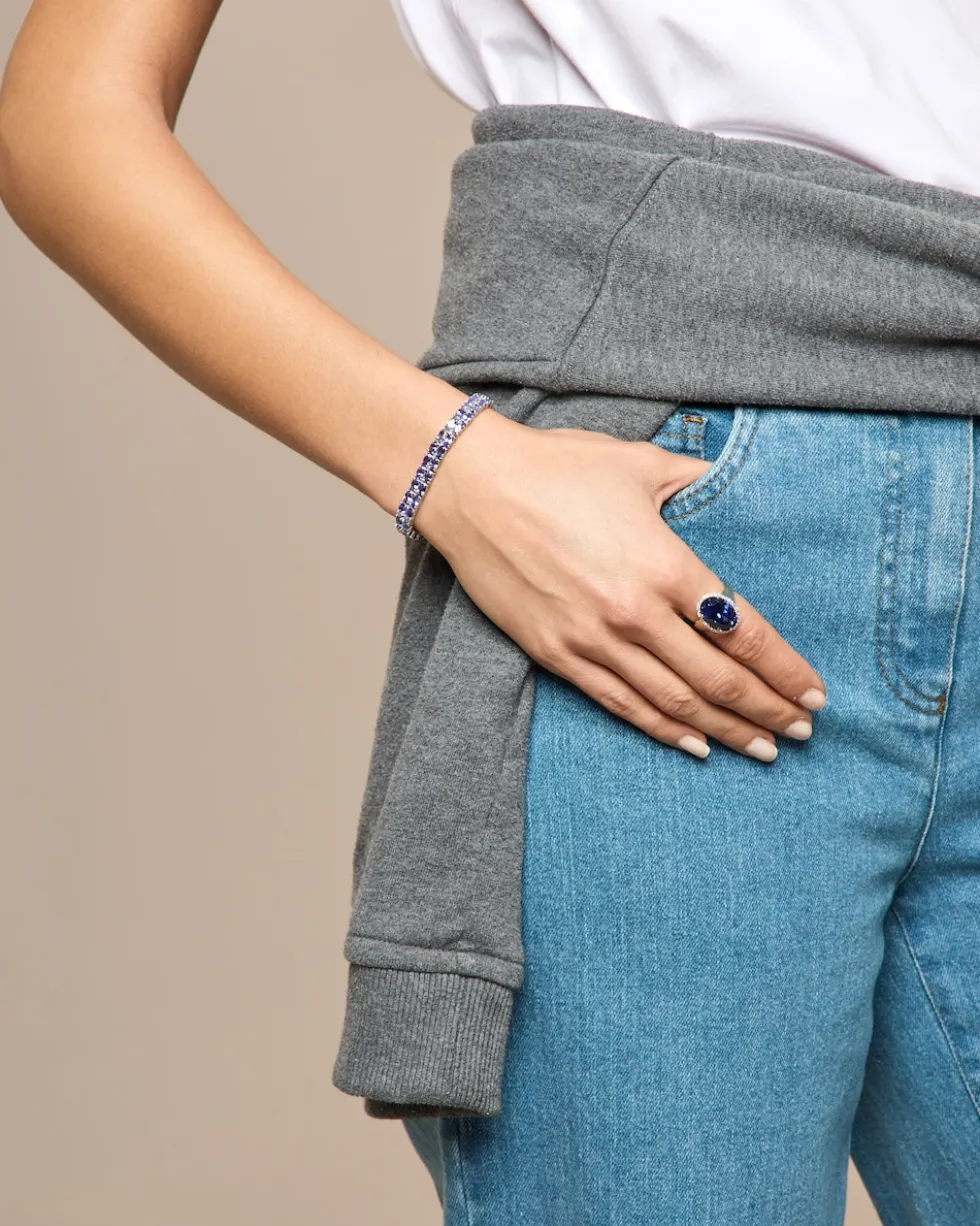 Armband mit Tansanit AAA