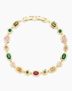 Armband mit Zirkonia, bunt