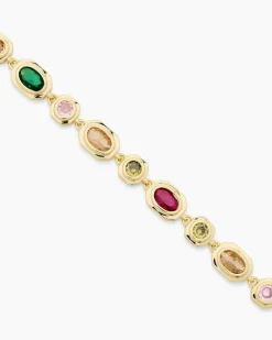 Armband mit Zirkonia, bunt