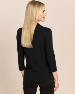 3/4 Arm Pullover mit Kaschmir