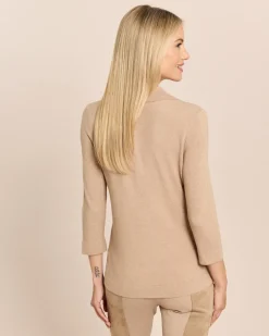3/4 Arm Pullover mit Kaschmir