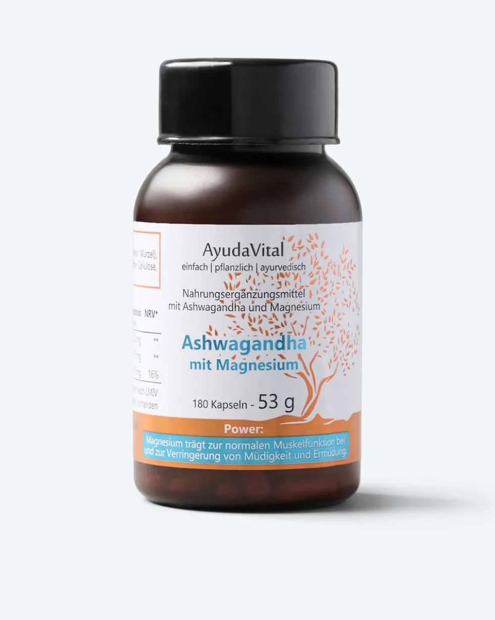 Ashwagandha mit Magnesium, 180 Kps.