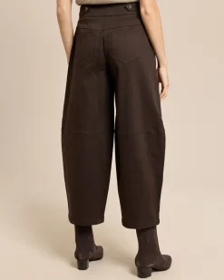 Barelleg Hose mit Bunddetail