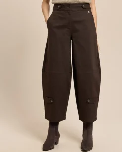 Barelleg Hose mit Bunddetail