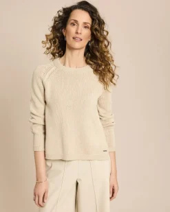 Baumwollpullover mit Raglanarm