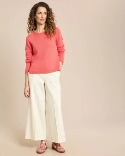 Baumwollpullover mit Raglanarm