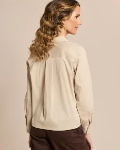 Baumwollstretch Bluse