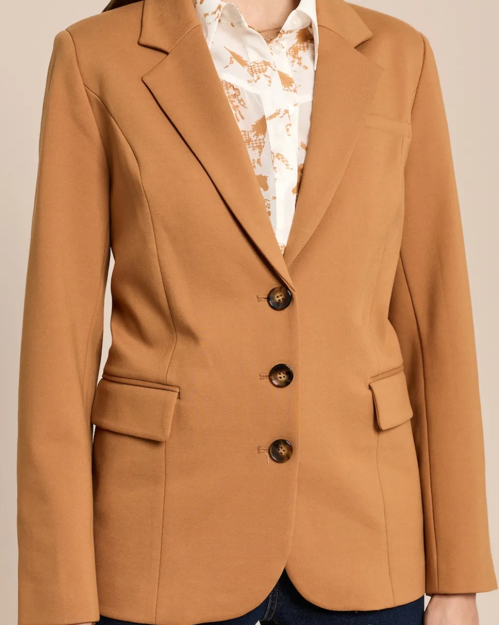 Blazer aus Stretch-Ponte di Roma