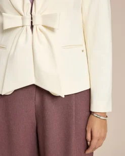Blazer mit großer Schleife