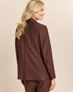Blazer mit Nadelstreifen