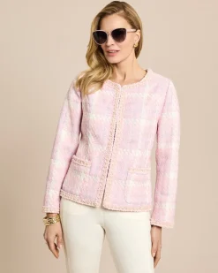 Blazer mit Perlendeko