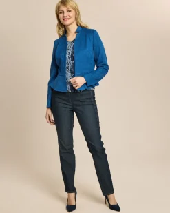 Blazer Velourslederimitat