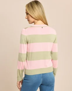 Blockstreifen-Pullover