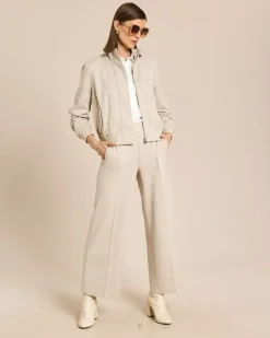 Blouson in Fischgrätoptik