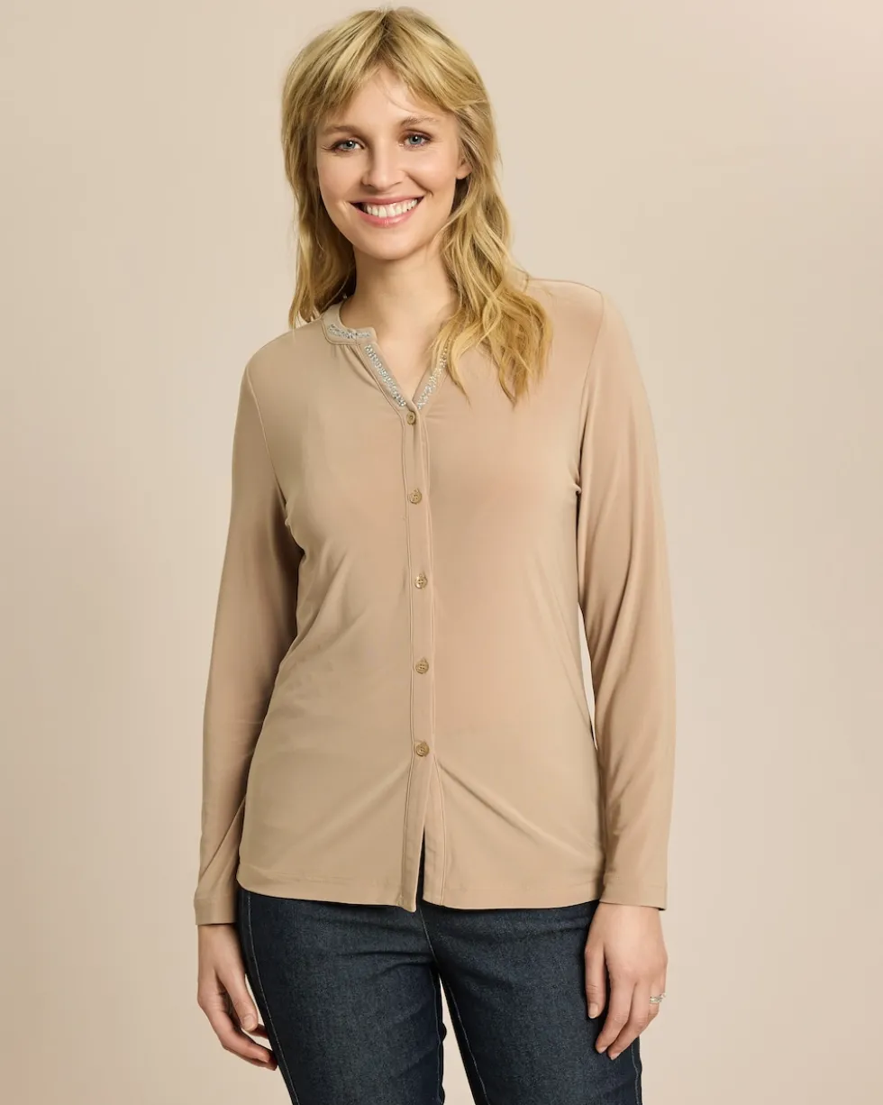 Bluse aus Jersey