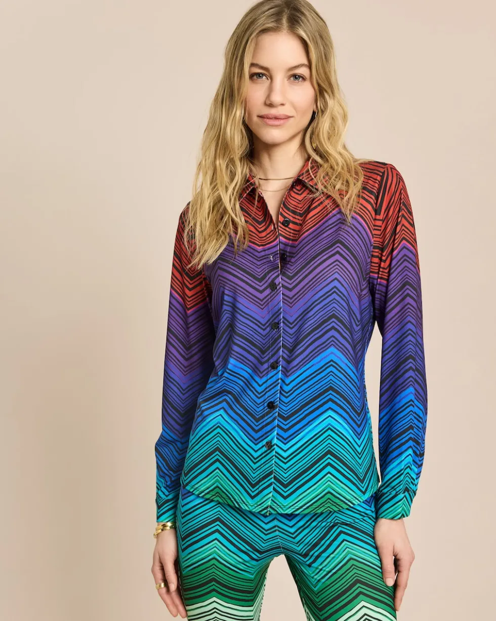 Bluse aus Jersey mit Exklusivdruck