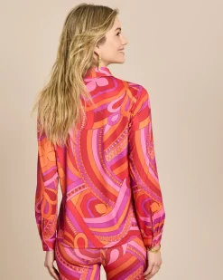 Bluse aus Jersey mit Exklusivdruck
