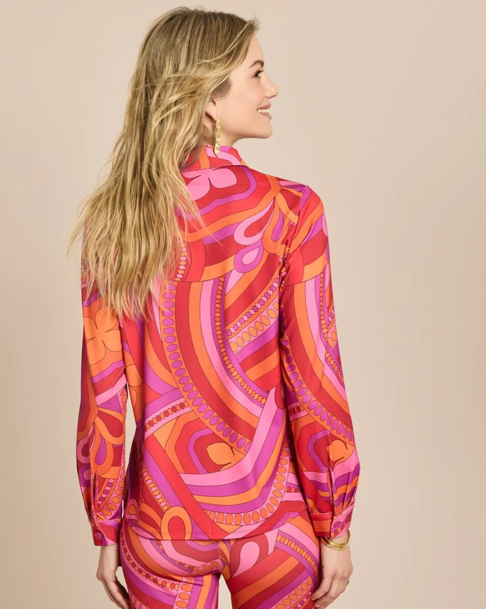 Bluse aus Jersey mit Exklusivdruck
