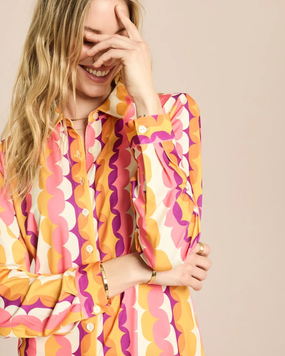 Bluse aus Jersey mit Exklusivdruck