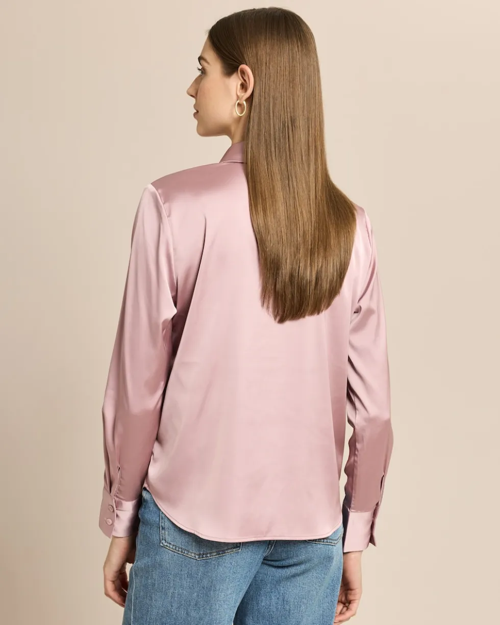 Bluse aus Satin