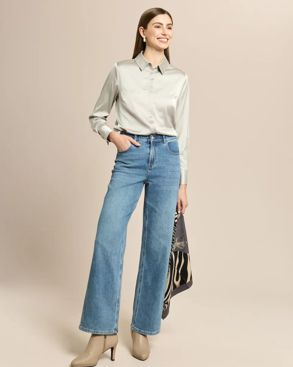Bluse aus Satin