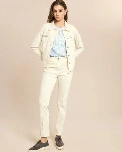 Bluse in Viscose-Stretch mit Druck