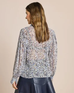 Bluse mit Allover-Muster