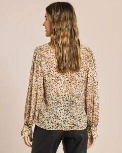 Bluse mit Allover-Muster