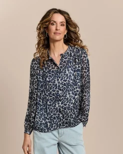 Bluse mit Allover-Print