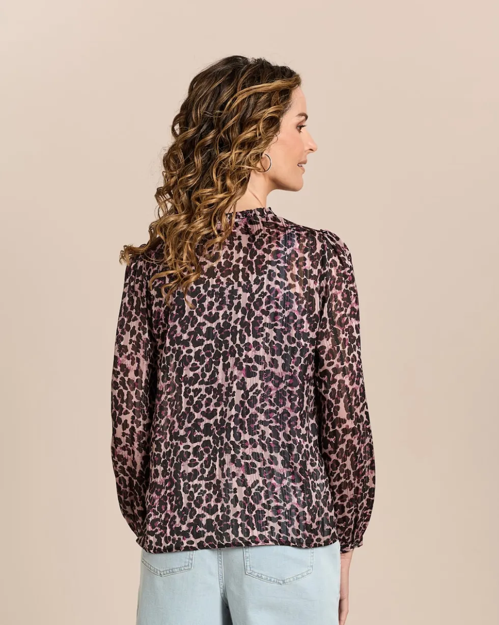 Bluse mit Allover-Print