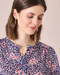 Bluse mit Allover-Print