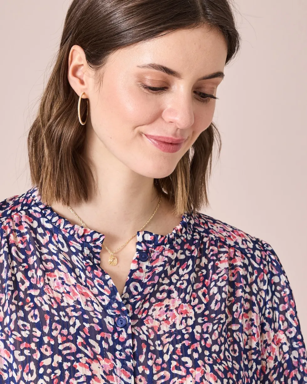 Bluse mit Allover-Print