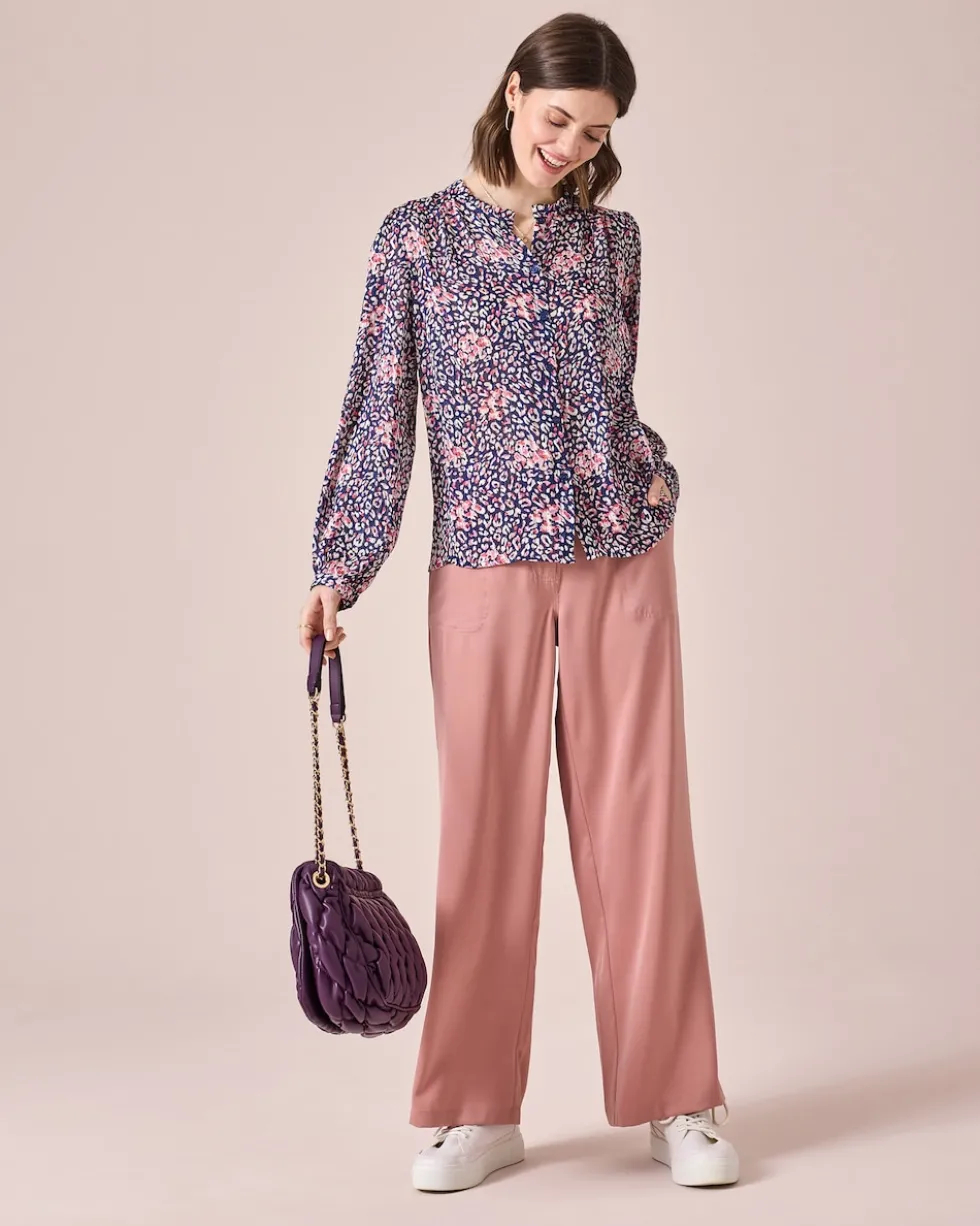 Bluse mit Allover-Print