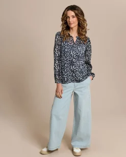 Bluse mit Allover-Print