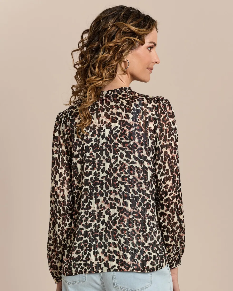 Bluse mit Allover-Print