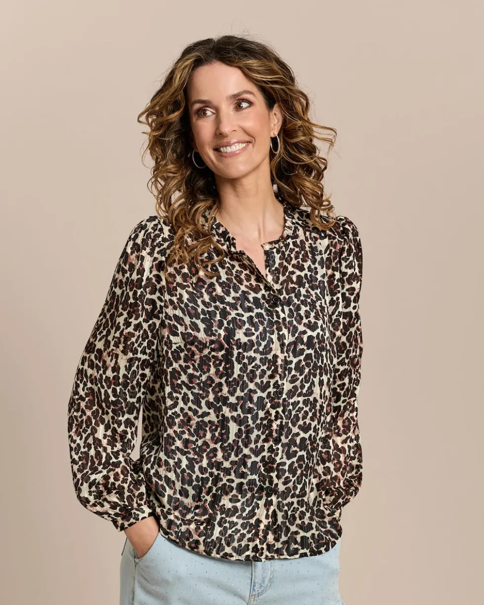 Bluse mit Allover-Print
