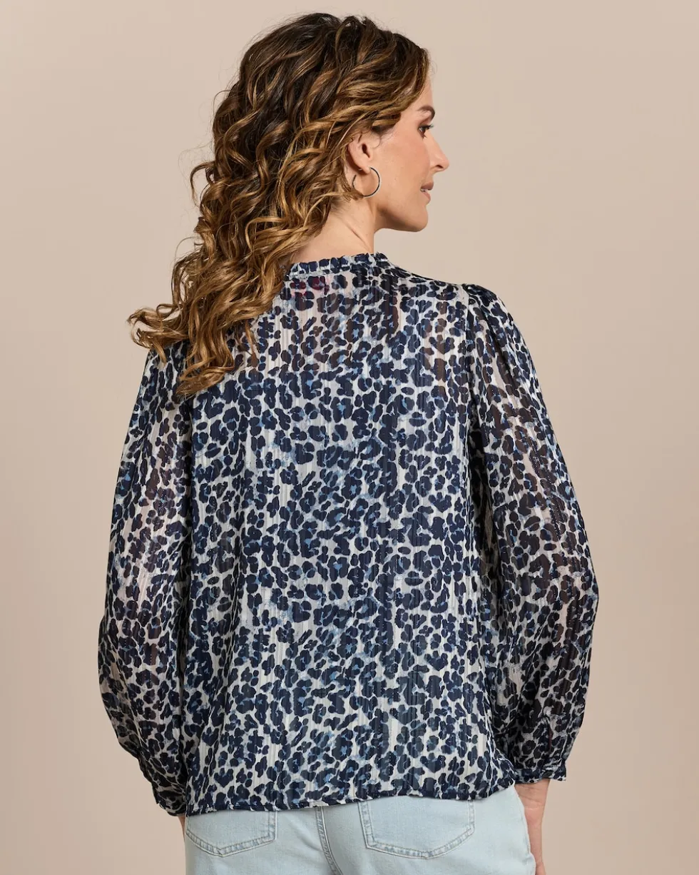 Bluse mit Allover-Print